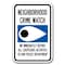 Signmission Neighborhood Crime Watch Eye Sign 12inx18in Alum Signs, 18" L, 12" H, A-1218 Resident Parking - Nei A-1218 Resident Parking Only - Nei - alternate 1